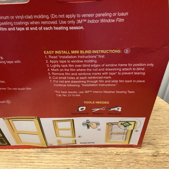 NEW Scotch 3M Indoor Window Insulator Kit PACK of 5 x 2 - Picture 7 of 9